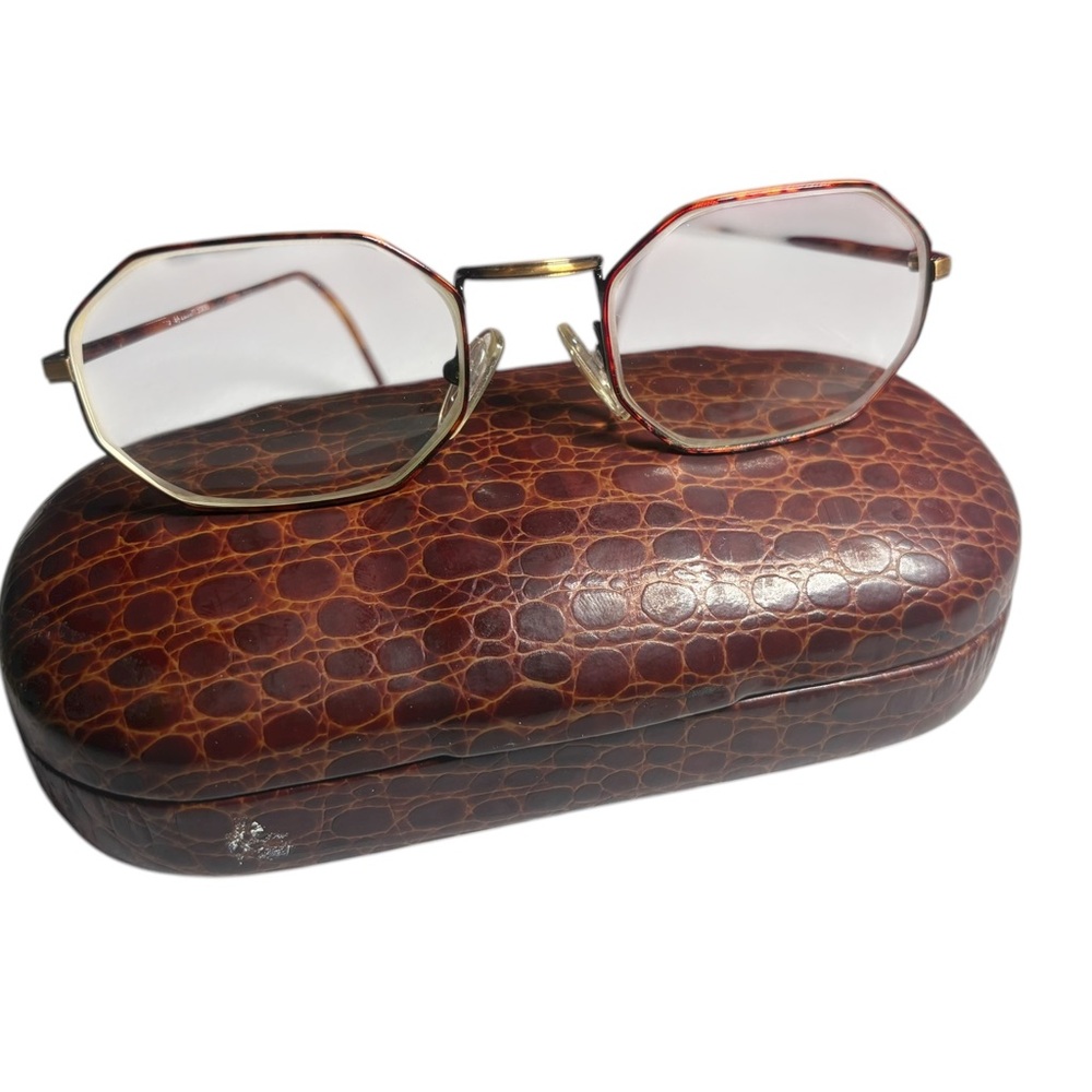 Vintage Eastern States Handmade Italian Eyeglass Eyeglasses Frames Octagonal